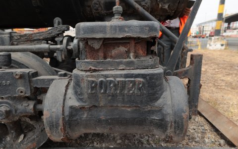 Elementos. Los componentes de la locomotora se mantienen a pesar de las décadas en desuso.