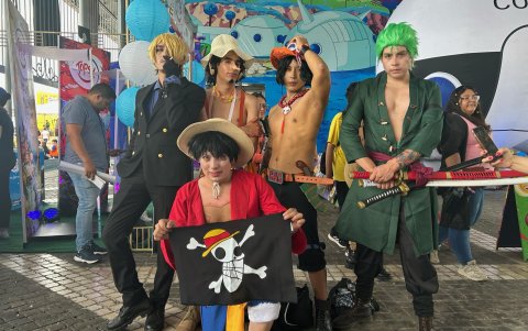 Los cosplayers no faltaron. One Piece se ha convertido en uno de los animes más populares y sus personajes se pasearon por el evento