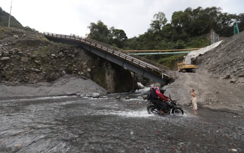 En febrero de 2023, se cayó el puente sobre el río Marker