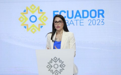 La candidata es auspiciada por el movimiento Revolución Ciudadana.