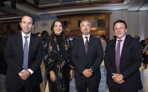 Patricio Alarcón, Caterina Costa, Felipe Ribadeneira y Esteban Dávila.