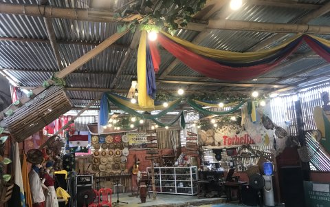 Lugar. En el centro cultural El Torbellino se exhiben más de 100 piezas que son parte de la cultura ancestral afroecuatoriana.