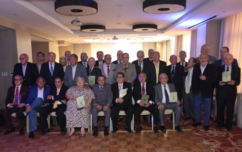 Hernán Ortiz fue el encargado del brindis y, copa en mano, agradeció a todos, esperando tener otra oportunidad para reunirse.