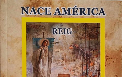 Portada del la nueva edición del libro 'Nace América', de José Reig Satorres.