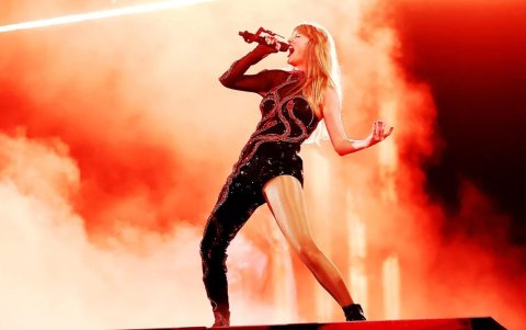 Taylor Swift en una de sus giras.