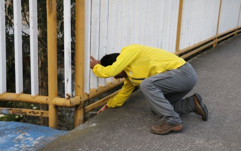 Desperfectos. La estructura está tambaleante y presenta fisuras.