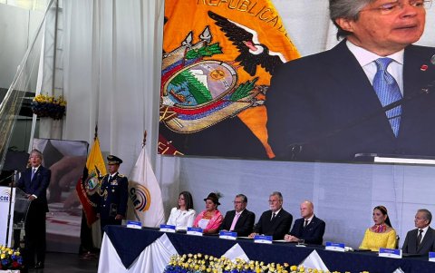 Guillermo Lasso da inicio a la jornada.