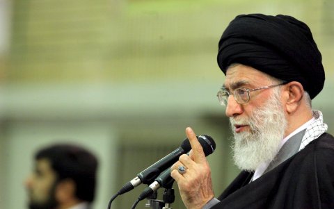 El líder supremo de Irán, Ali Jameneí, en una de sus recientes apariciones públicas en Teherán.