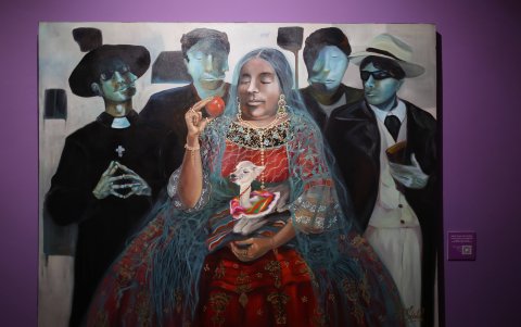 una pintura sobre la