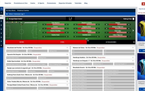 Latribet apuestas, mercados y funciones disponibles