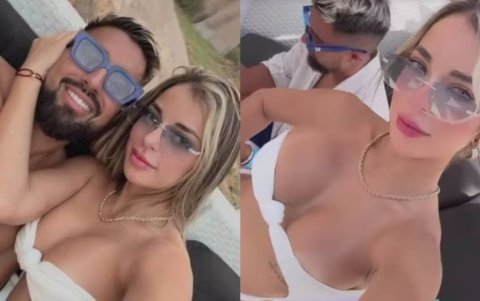 Cristhian Noboa luce muy enamorado de María Camilla.