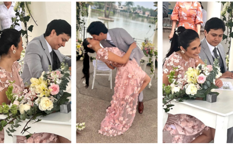 Gustavo y María Paulina demostraron su felicidad en todo momento.