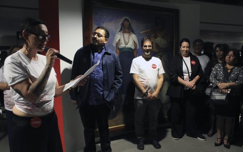 Palabras de inauguración en la gala.