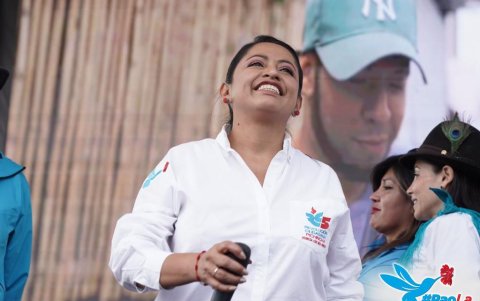 La militante, exfuncionaria de correísmo y prefecta de Pichincha, Paola Pabón.