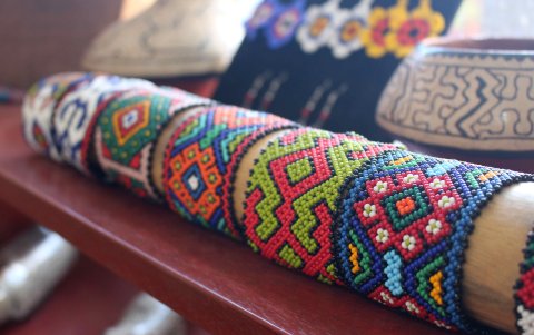 Algunos artículos de la tienda Shipibo Collective, el 5 de octubre del 2023,