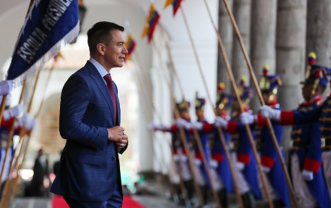 Tras la segunda vuelta electoral, Noboa emprendió su primera gira como presidente electo.