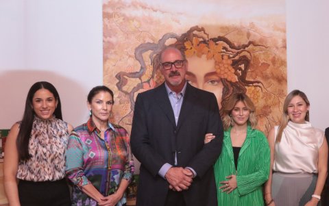 Adriana Velasco, Desiree de Bruzzone, Emilio Bruzzone, Camila Bruzzone y Adriana Ubilla.