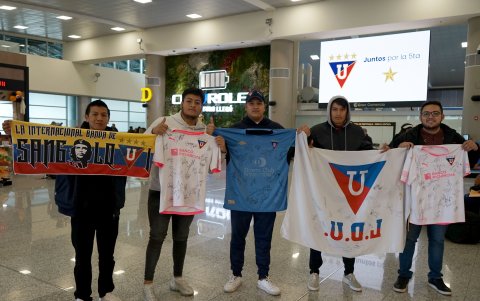 Danny Maigua, Sahid Oscullo, Andrés García, Andrés Oscullo y Said García llegaron al aeropuerto y salieron con valiosos recuerdos.