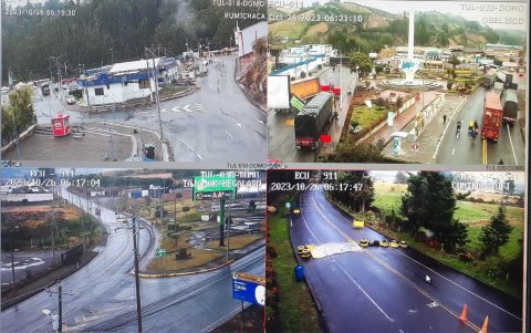 Carchi. Vías de la provincia, mostradas por las cámaras del ECU-911.