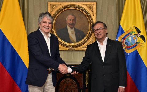 Guillermo Lasso se reunió este 28 de octubre con su homólogo Gustavo Petro por la crisis energética.