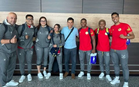 Los equipos de karate, lucha y break dance viajaron este lunes 30 a Chile con Jefferson Pérez, quien acude como invitado especial.