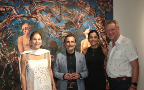 Mónica Zurita, Jaime Zapata, y Cecilia y Ralph Eichenlaub.
