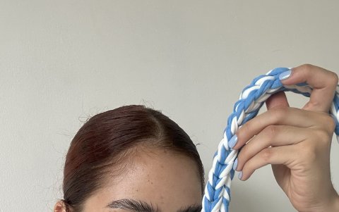 Tejer es su emprendimiento.