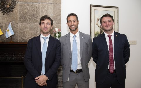 Pedro Alonso Hidalgo, Martin Kahale y Juan Pedro Errecart.