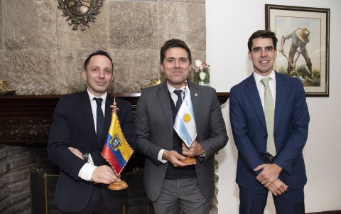 Martín Marcherti, Osvaldo Peña y José María Ibarbia.