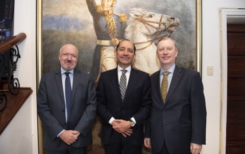 Frédéric Desagneaux, Carlos Larrea y Michael J. Fitzpatrick.