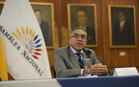 Miguel Pesantes Urgiles, administrador de la Asamblea, dio detalles de cómo han trabajado durante este tiempo después de la muerte cruzada