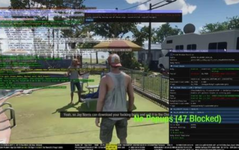 Captura de pantalla del desarrollo del juego difundido por el hacker