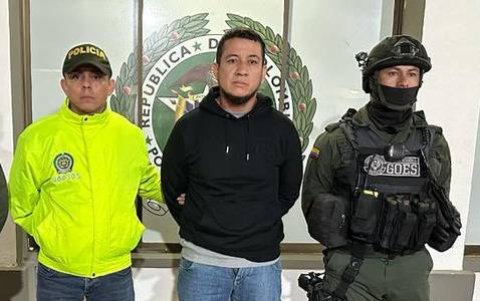 Foto de la detención del Gato Farfán en Colombia, el hecho ocurrió en febrero pasado.