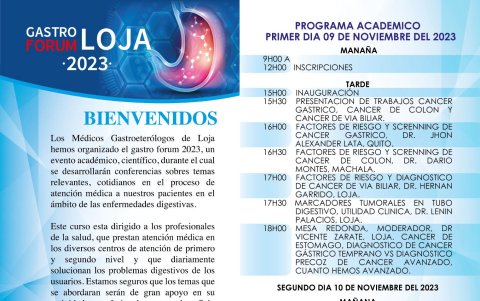 Afiche del Gastro Forum 2023