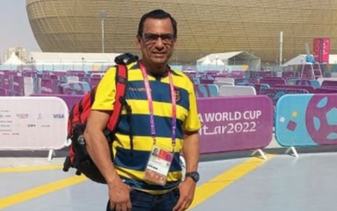 Rómulo Barcos cubrió la Copa del Mundo de Catar 2022, a la que clasificó Ecuador.