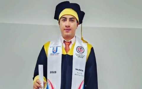 El  ciclista se recibió hace 7 días de Tecnólogo en Entrenamiento Deportivo.