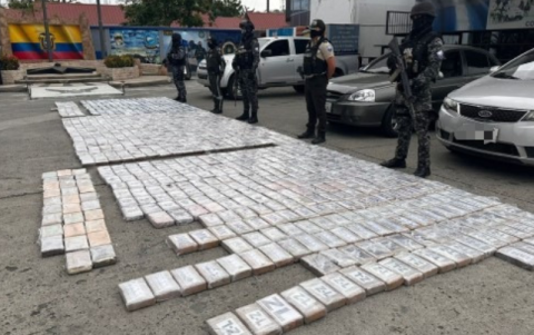 Los estupefacientes incautados por la Policía.