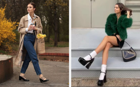 Vienen en diferentes formas como en flats, tacones bajos o altos.