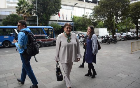 Mónica Palencia acudió este lunes 20 de noviembre a la Fiscalía General del Estado.