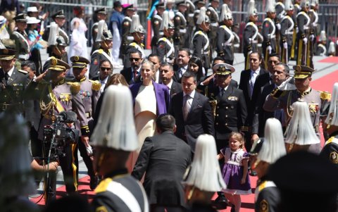 Daniel Noboa ha llegado hasta la Asamblea Nacional.