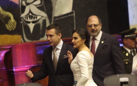 Daniel Noboa y Verónica Abad.
