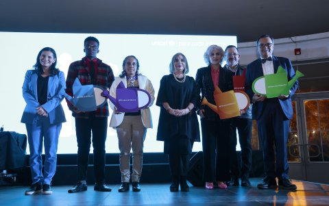 Lena Savelli, Cristoffer Tenorio,  Geraldina Guerra, Luz Ángela Melo, María Agusta Bustamante, Augusto Tosi y Gonzalo Mendieta.