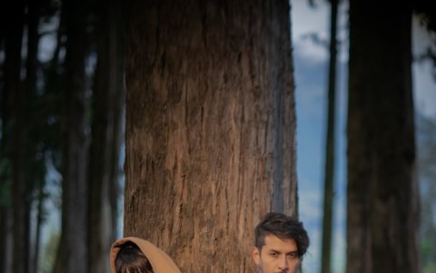 Denisse Santos y Daniel Pasquel, vocalista y guitarrista de Can Can, respectivamente.