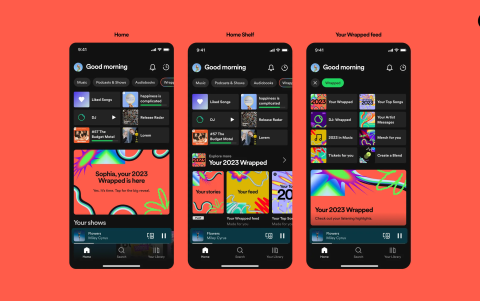 Descubre tus artistas más escuchados y las canciones que marcaron tu año en la pagina de inicio de Spotify