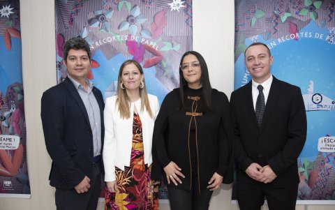 Ramón Murrilo, María Cristina Bayas, Francisca Luengo y Diego Melo.