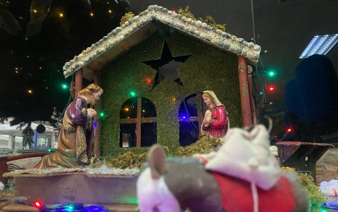 El pesebre es la representación del nacimiento de Jesús.