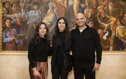 Nargis Rivadeneira, Gabriela Jaramillo y Anselmo Bruzzone.