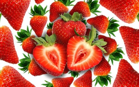 Las frutillas son también una buena fuente de vitamina C.