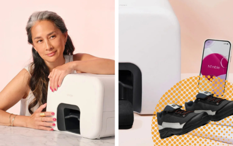 Máquina nail salon y zapatos a prueba de fuego