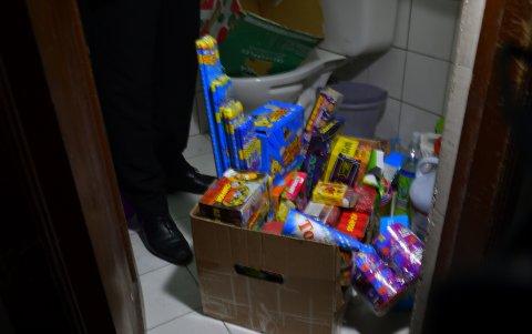 La pirotecnia fue decomisada en el centro de la ciudad